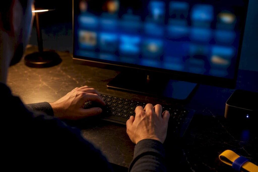 Hands testing an M3U playlist URL